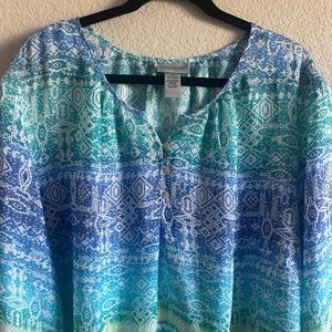 NWT Plus Sz 3X 26/28W CATHERINES Blouse